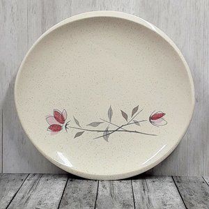 Franciscan Duet Oval Bread Dessert Plate Mid Century Mauve Gray Gladding McBeam
